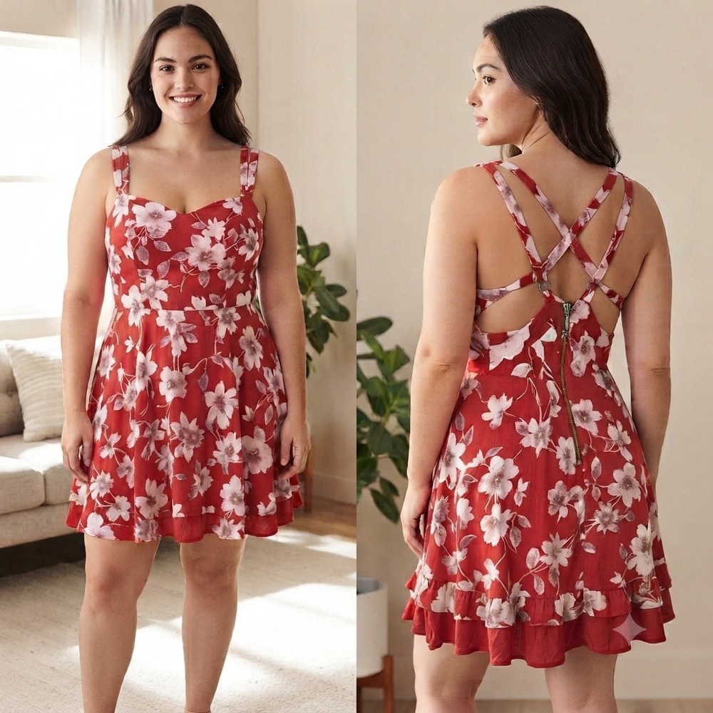 Anthropologie Kimchi Blue Mini Dress Womens 6 Strappy Back Summer Festival Beach